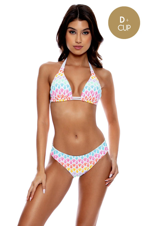 Luli Fama Luli Pop Triangle Halter Top